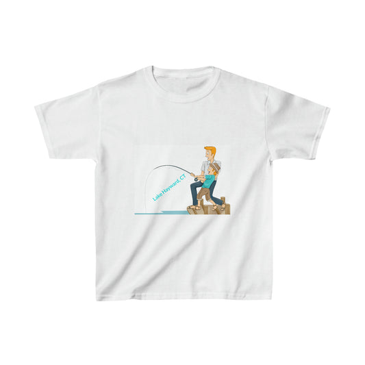 Father and son Fishing LH Kids Heavy Cotton™ Tee
